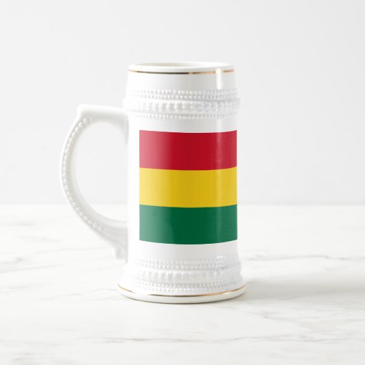 Ghana-Flagge Bierglas (Links)