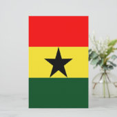 Ghana-Flagge Briefpapier (Stehend Vorderseite)