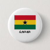 Ghana-Flagge Button (Vorderseite)