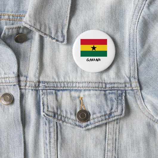 Ghana-Flagge Button (Beispiel)