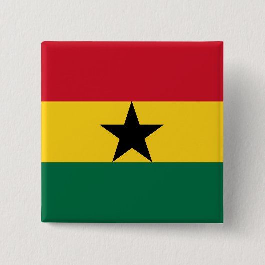 Ghana-Flagge Button (Vorderseite)
