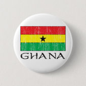 Ghana-Flagge Button (Vorderseite)