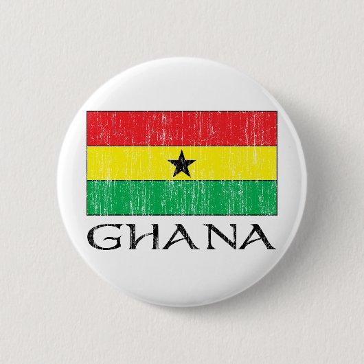 Ghana-Flagge Button (Vorderseite)