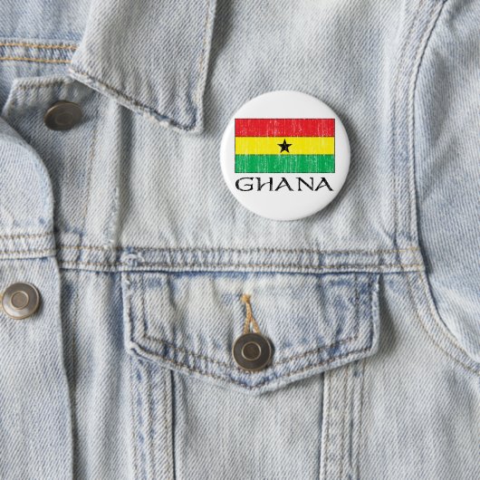 Ghana-Flagge Button (Beispiel)
