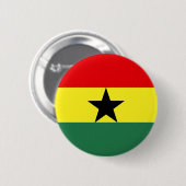 Ghana-Flagge Button (Vorne & Hinten)