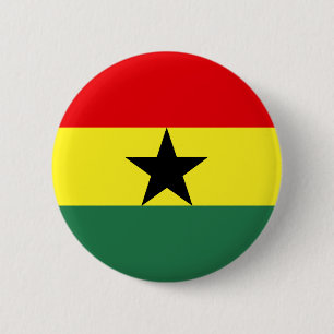 Ghana-Flagge Button