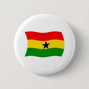 Ghana-Flagge-Button Button