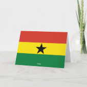 Ghana-Flagge Dankeskarte (Rückseite)