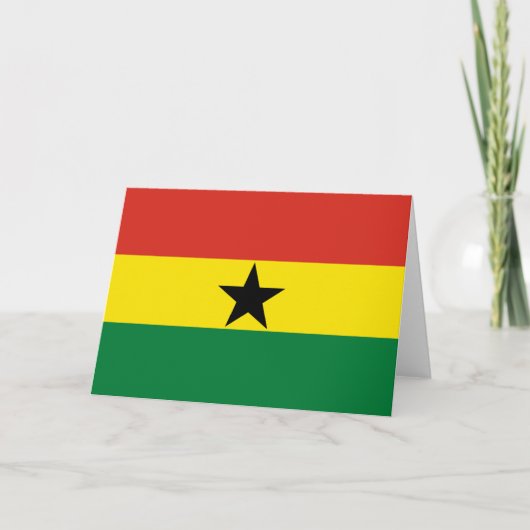 Ghana-Flagge Dankeskarte (Vorderseite)