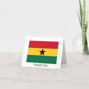 Ghana-Flagge Dankeskarte