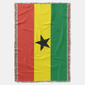 Ghana-Flagge Decke (Vorderseite Vertikal)