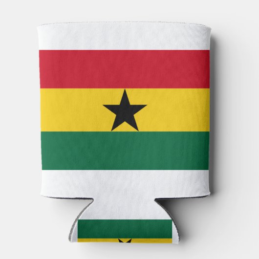 Ghana-Flagge Dosenkühler (Rückseite)