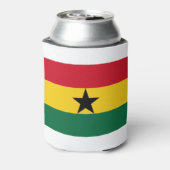 Ghana-Flagge Dosenkühler (Kanne Rückseite)