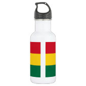 Ghana-Flagge Edelstahlflasche (Rückseite)