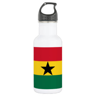 Ghana-Flagge Edelstahlflasche