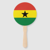 Ghana-Flagge Fächer (Rückseite)