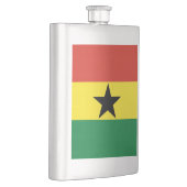 Ghana-Flagge Flachmann (Rechts)