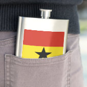 Ghana-Flagge Flachmann (Beispiel)