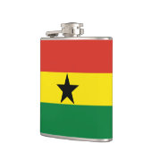 Ghana-Flagge Flachmann (Links)