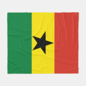 Ghana-Flagge Fleecedecke (Vorderseite (Horizontal))