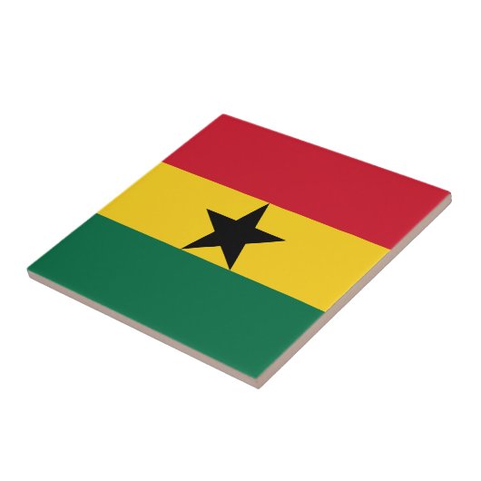 Ghana-Flagge Fliese (Seite)