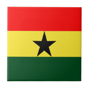 Ghana-Flagge Fliese