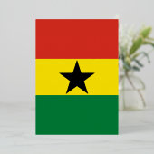 Ghana-Flagge Folieneinladung (Stehend vorne)