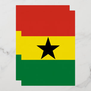 Ghana-Flagge Folieneinladung