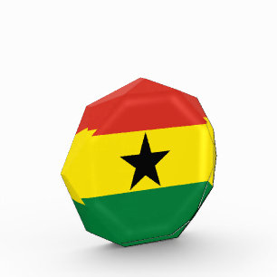 Ghana-Flagge Fotoblock