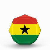 Ghana-Flagge Fotoblock (Vorderseite)