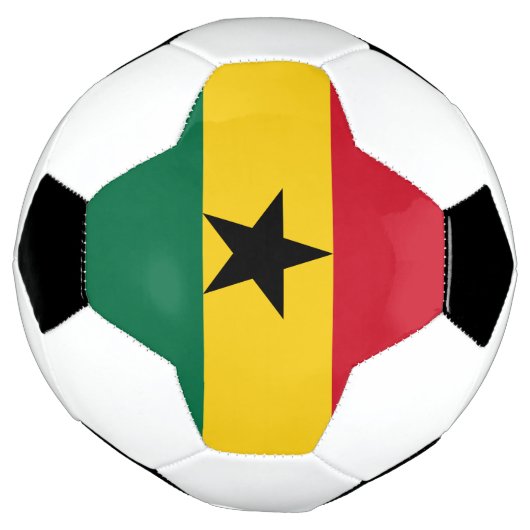 Ghana-Flagge Fußball (Gedreht)