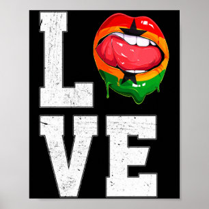 Ghana-Flagge Fußball Fan Liebe Ghanaian T-Shirt Poster