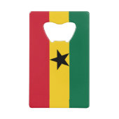 Ghana-Flagge Geldbeutel Flaschenöffner (Vorderseite)