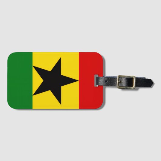 Ghana-Flagge Gepäckanhänger (Vorderseite (Horizontal))