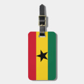 Ghana-Flagge Gepäckanhänger (Vorderseite vertikal)
