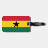 Ghana-Flagge Gepäckanhänger (Rückseite horizontal)