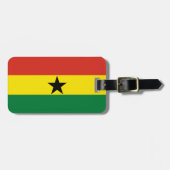 Ghana-Flagge Gepäckanhänger (Vorderseite horizontal)