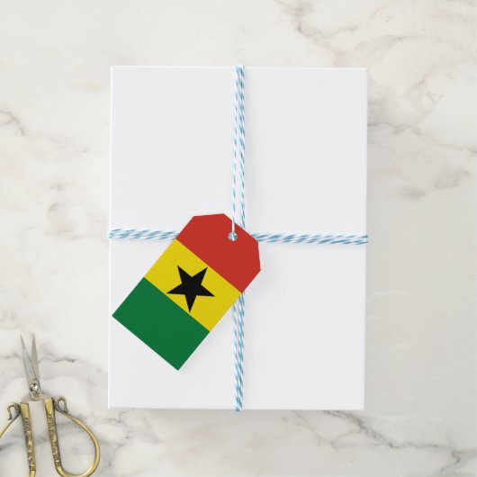Ghana-Flagge Geschenkanhänger (Mit Garn)