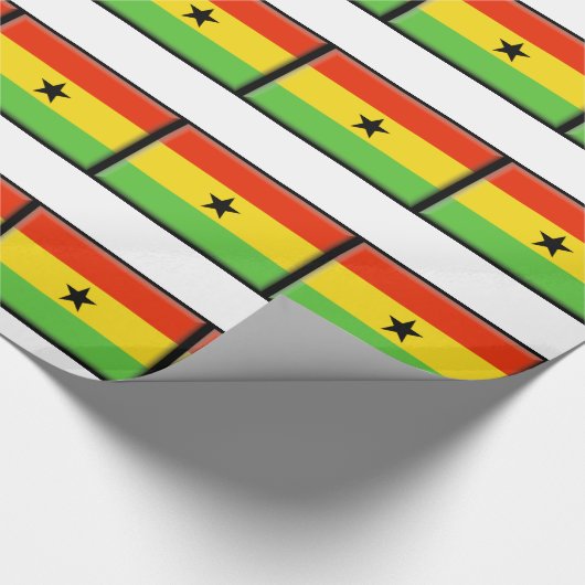 Ghana-Flagge Geschenkpapier (Ecke)