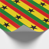 Ghana-Flagge Geschenkpapier (Ecke)