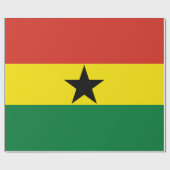 Ghana-Flagge Geschenkpapier (Flach)