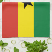 Ghana-Flagge Geschirrtuch (Gefaltet)
