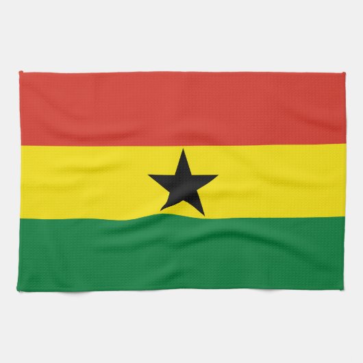 Ghana-Flagge Geschirrtuch (Horizontal)