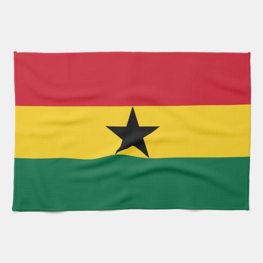 Ghana-Flagge Geschirrtuch (Horizontal)