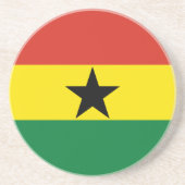 Ghana-Flagge Getränkeuntersetzer (Vorne)