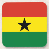 Ghana-Flagge Getränkeuntersetzer (Vorderseite)