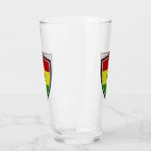 Ghana-Flagge Glas (Links)
