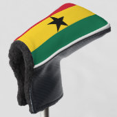 Ghana-Flagge Golf Headcover (3/4 Vorderseite)