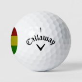 Ghana-Flagge Golfball (Logo)