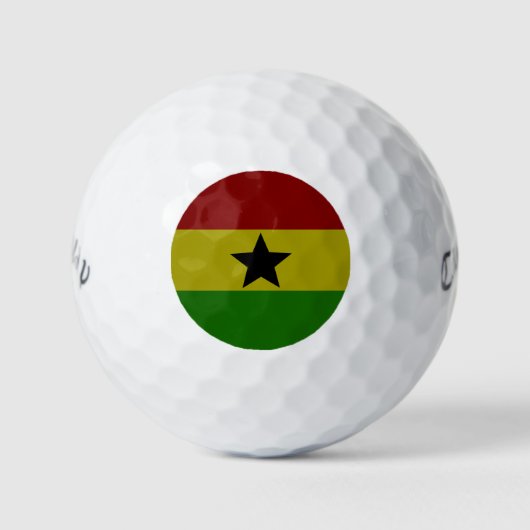 Ghana-Flagge Golfball (Vorderseite)